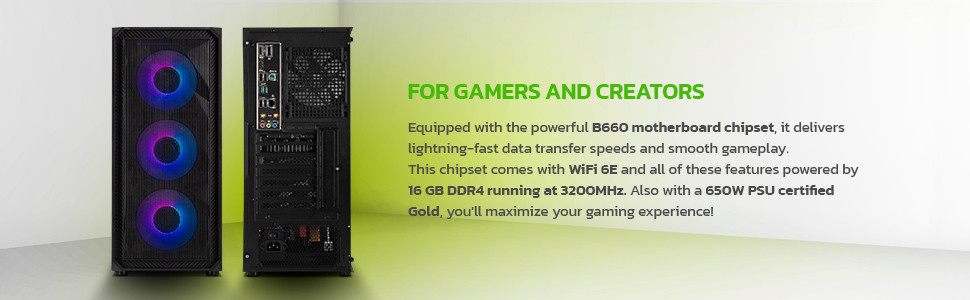 Yeyian Tanto YPI-TA24F0B-3601U Gaming Desktop